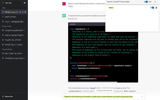 image for OpenAI ChatGPT Placeholder