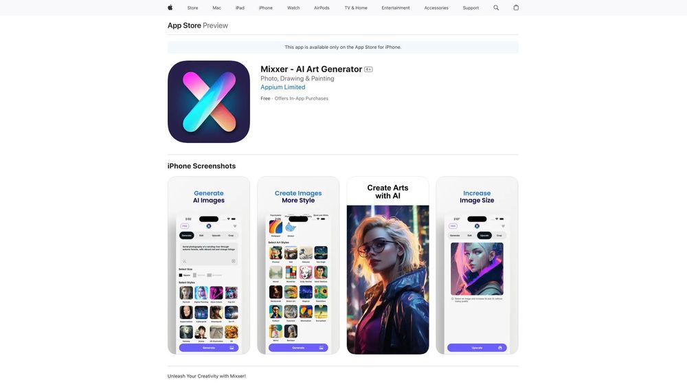 image for Mixxer - AI Art Generator