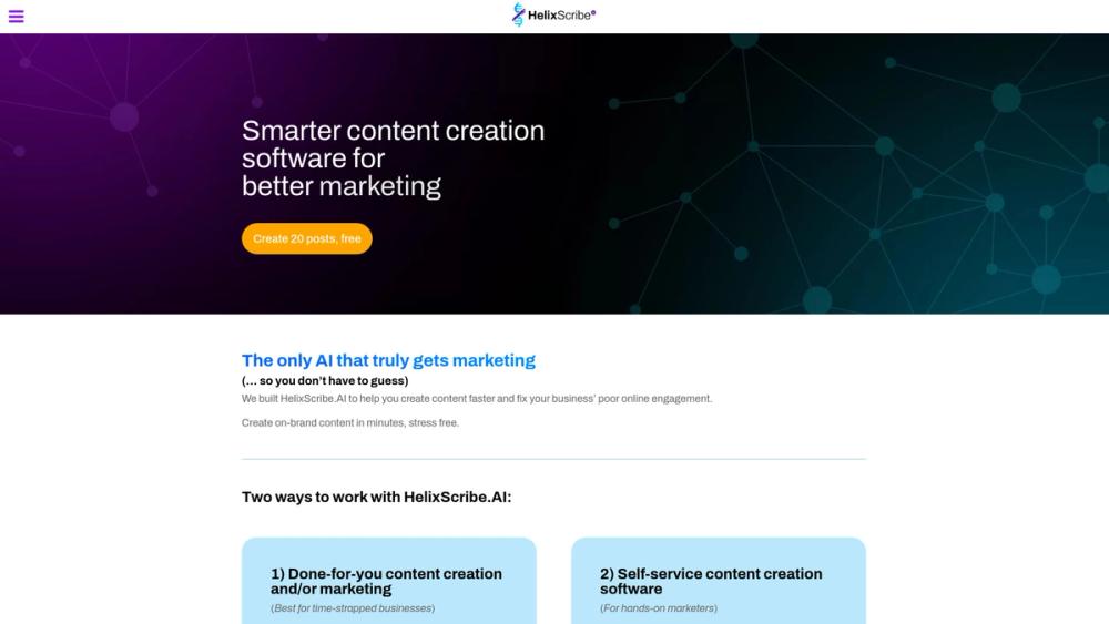 image for HelixScribe Content Creation Software