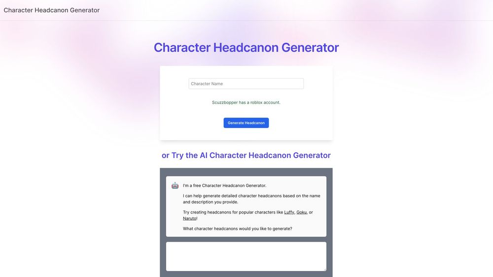 image for Headcanon Generator