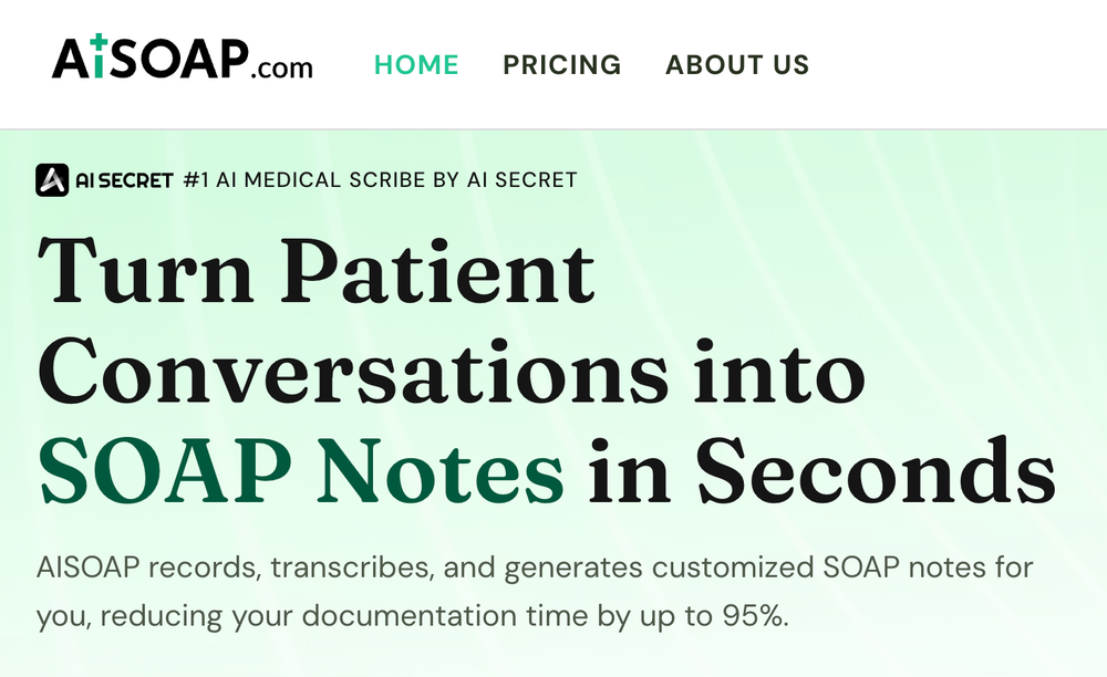 image for AISOAP - AI SOAP Notes