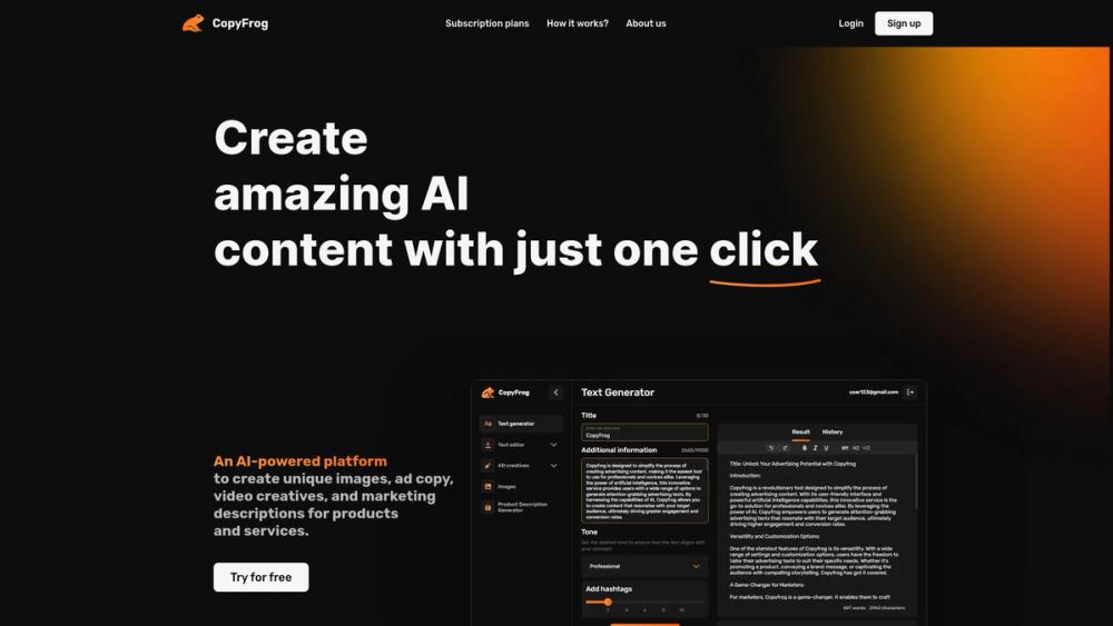 image for CopyFrog.AI