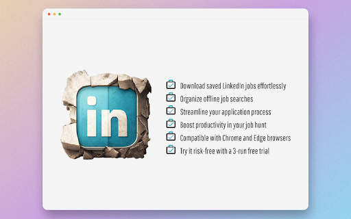 image for LinkedIn Saved Jobs Extractor