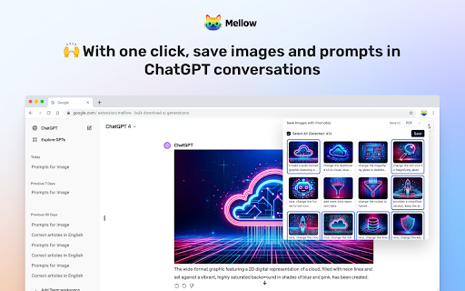 image for Mellow - DALL-E Image and prompts Bulk Download