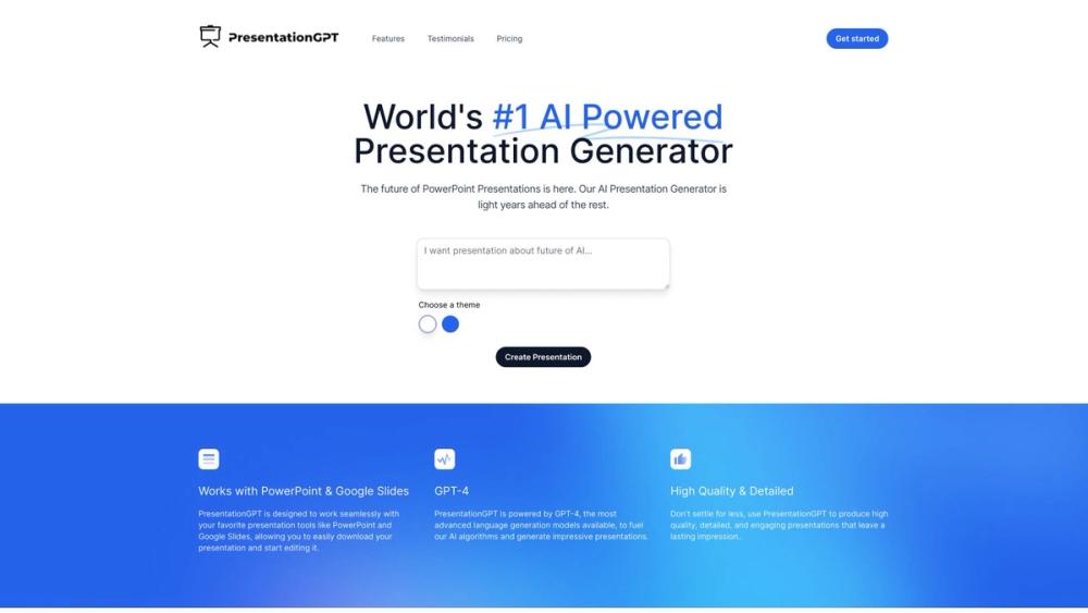 image for PresentationGPT