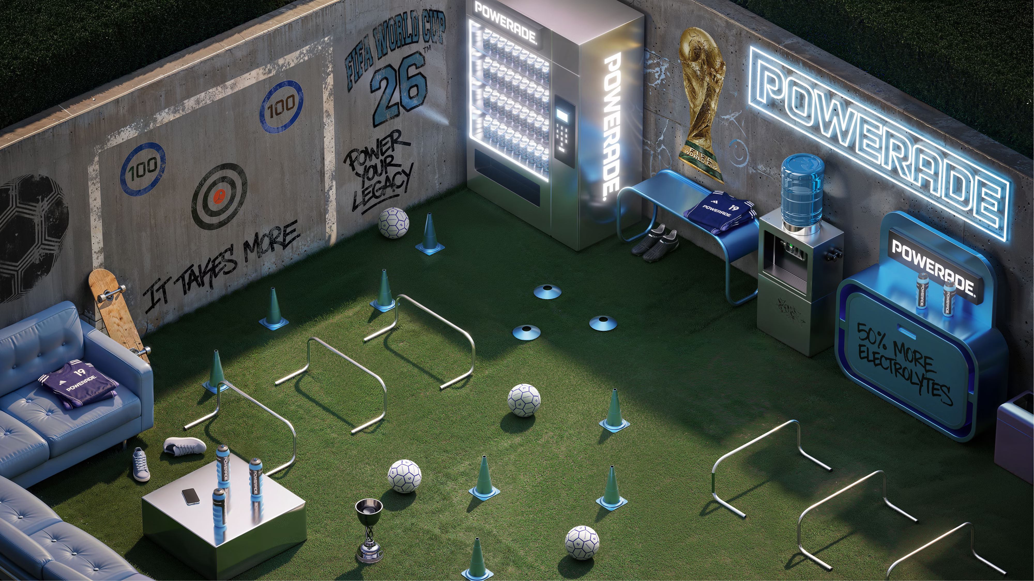 Powerade House of Legends Training Area Desktop