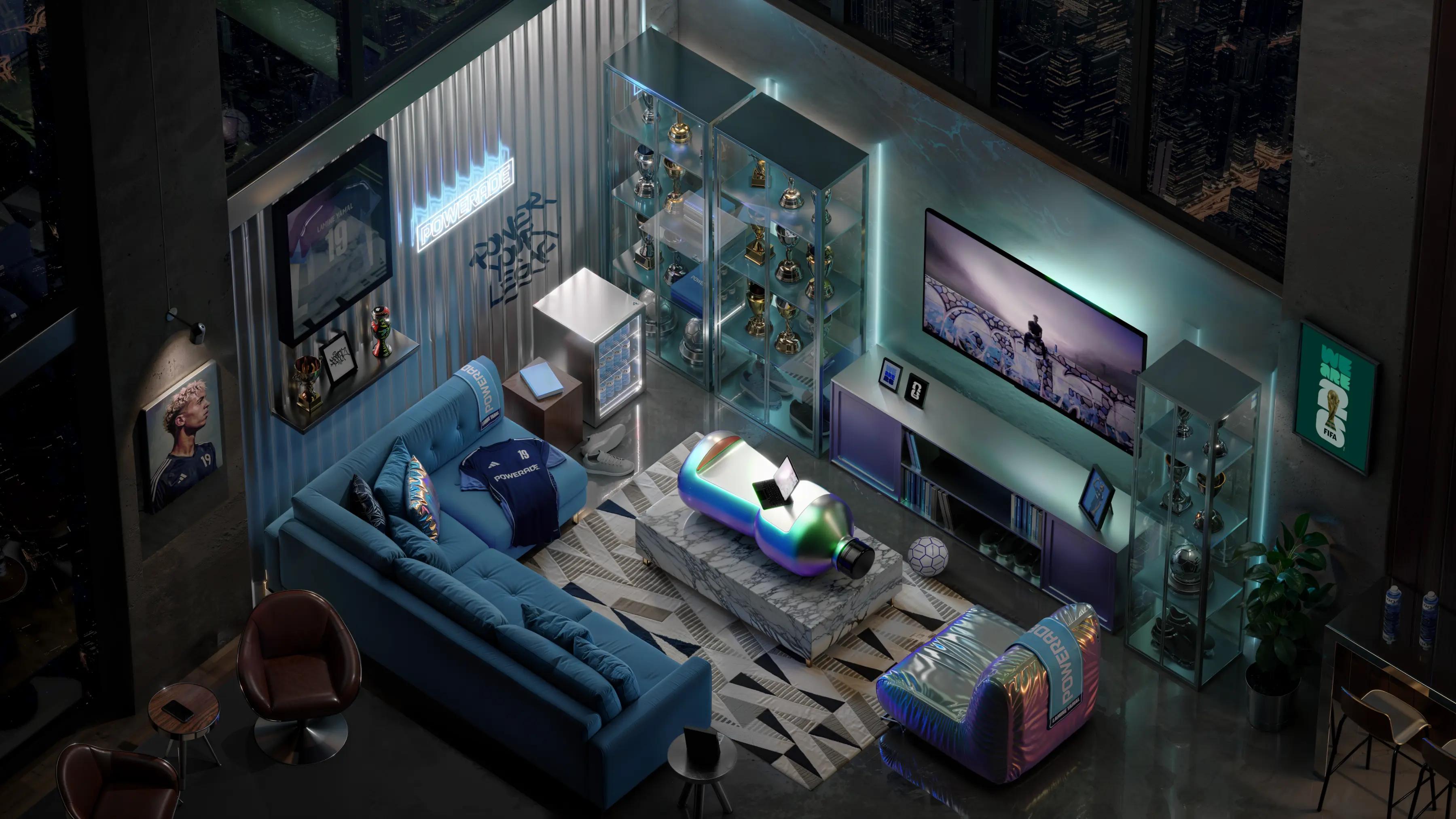 High quality render of the Powerade House of Legends Head Quater