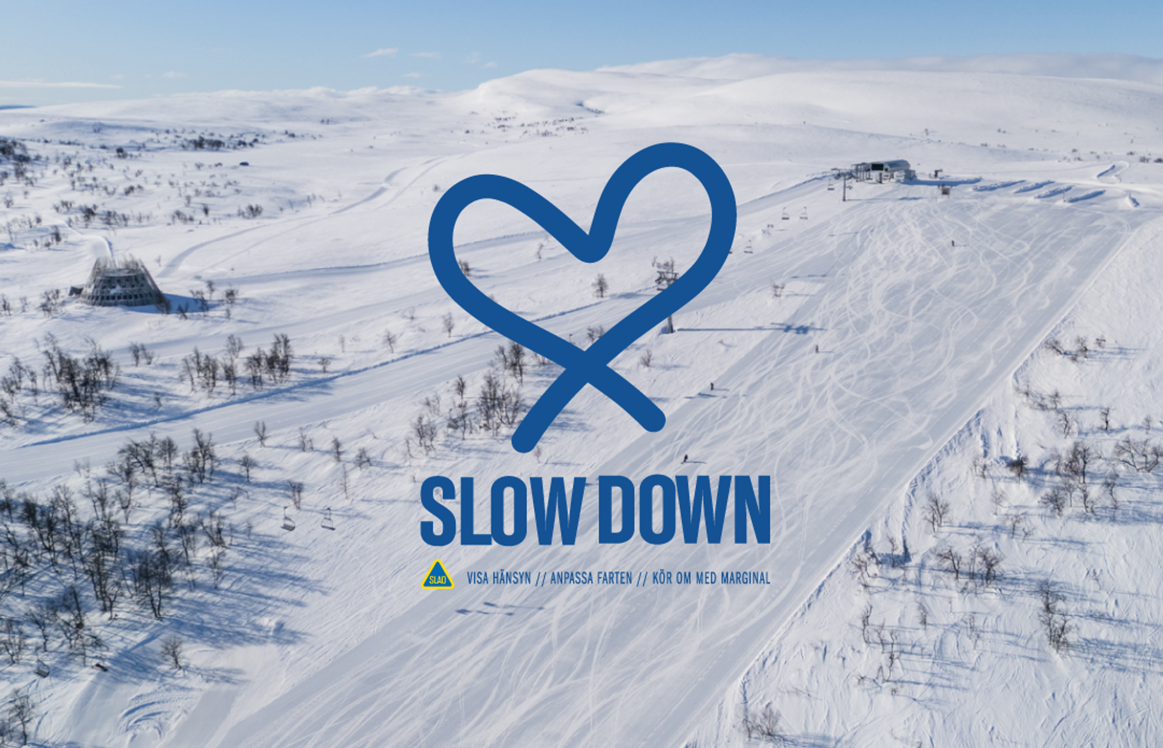 Logotypen för SLAO:s åkregler - Slow Down 