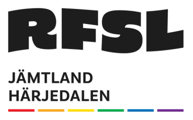 En logotyp för RFSL Jämtland Härjedalen.