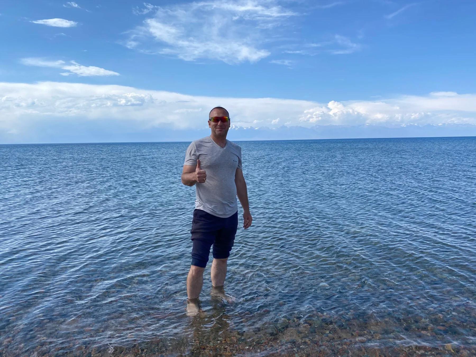 South shore of Issyk Kul lake