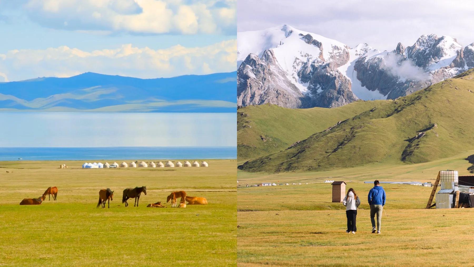 Kel Suu and Son Kol lakes area, Kyrgyzstan, on the 4 day private tour
