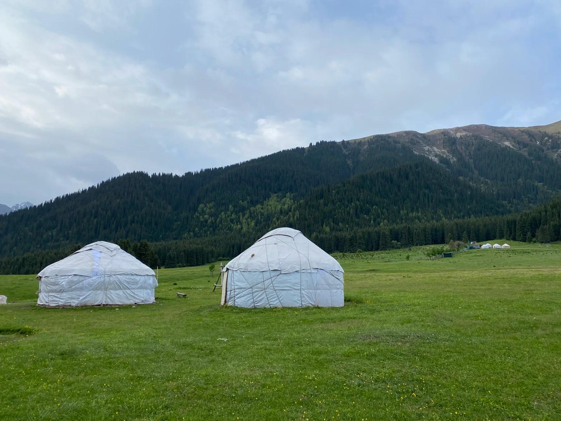 Yurts in Kok Jayik valley