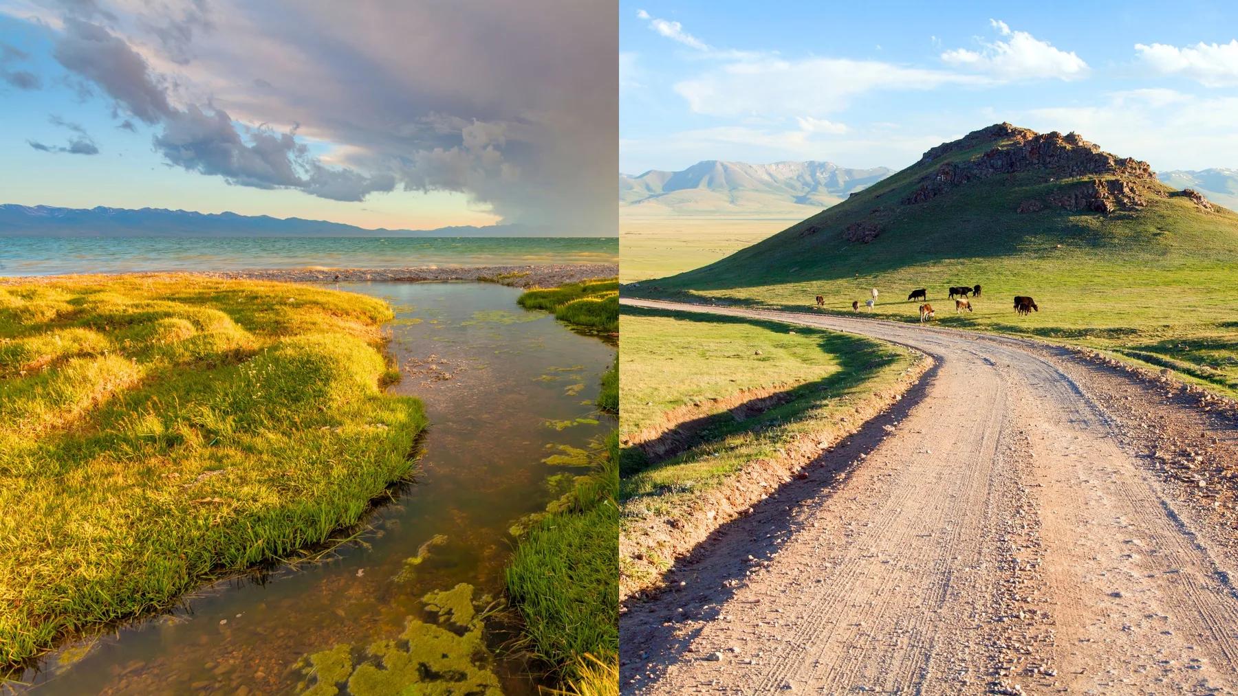 Kel Suu and Son Kol lakes area, Kyrgyzstan, on the 4 day private tour