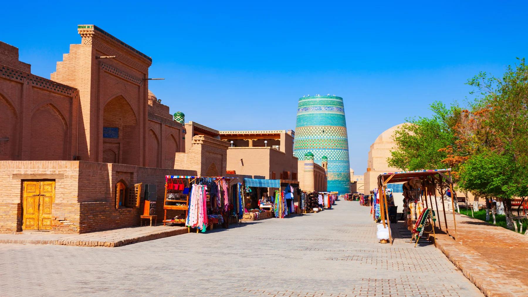 Kalta Minor minaret, Itchan Kala, Khiva, Uzbekistan