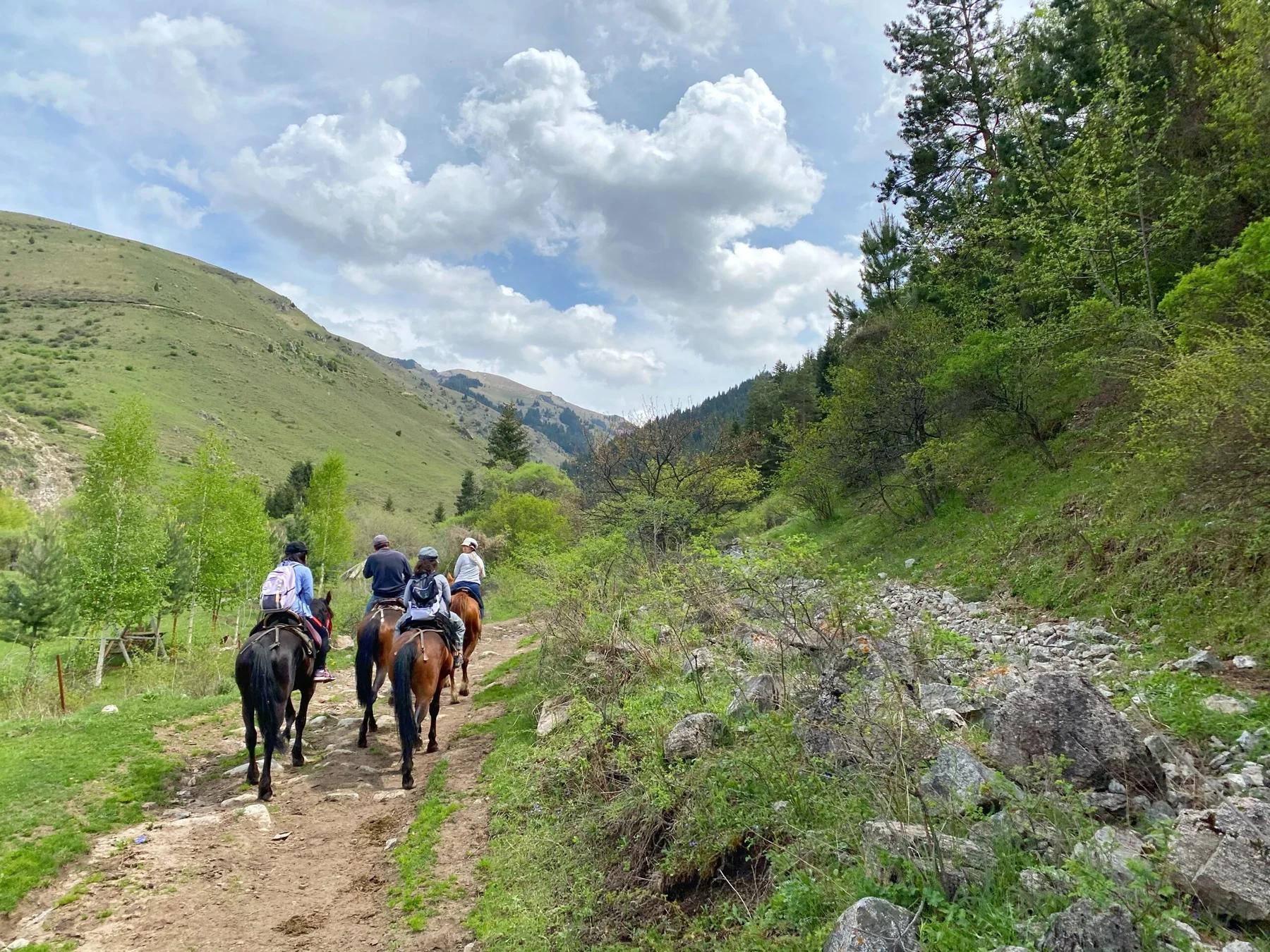 Horse riding in Chon Kemin valley