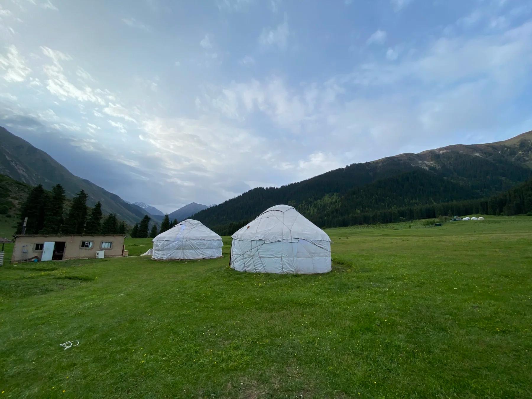 Kyrgyz yurts in Kok Jayik valley