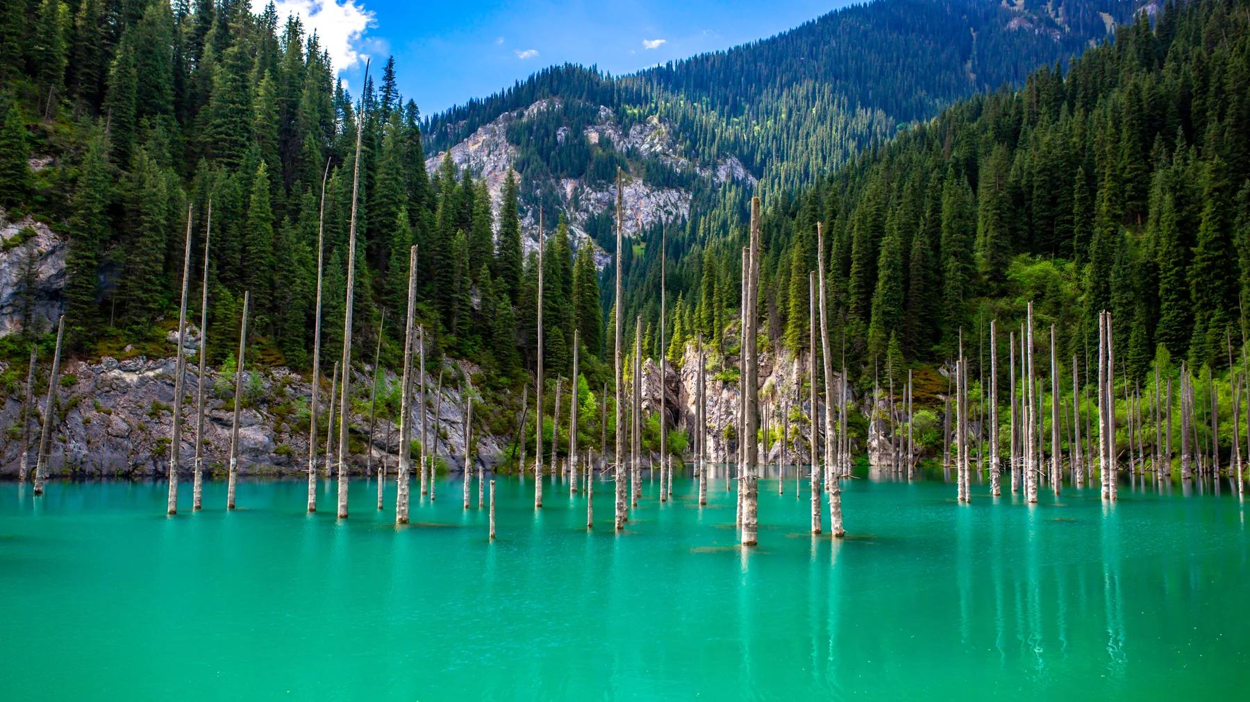 Central Asia landscape seen on the 4 Stans group tour