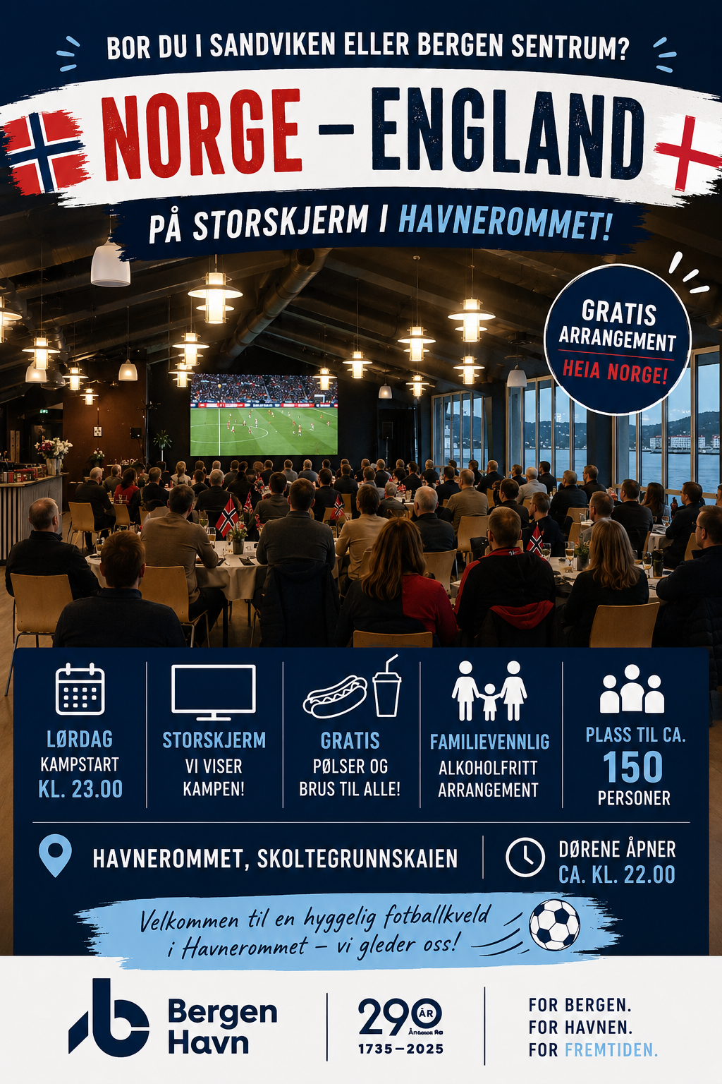 Gratis fotballfest på Havnerommet
