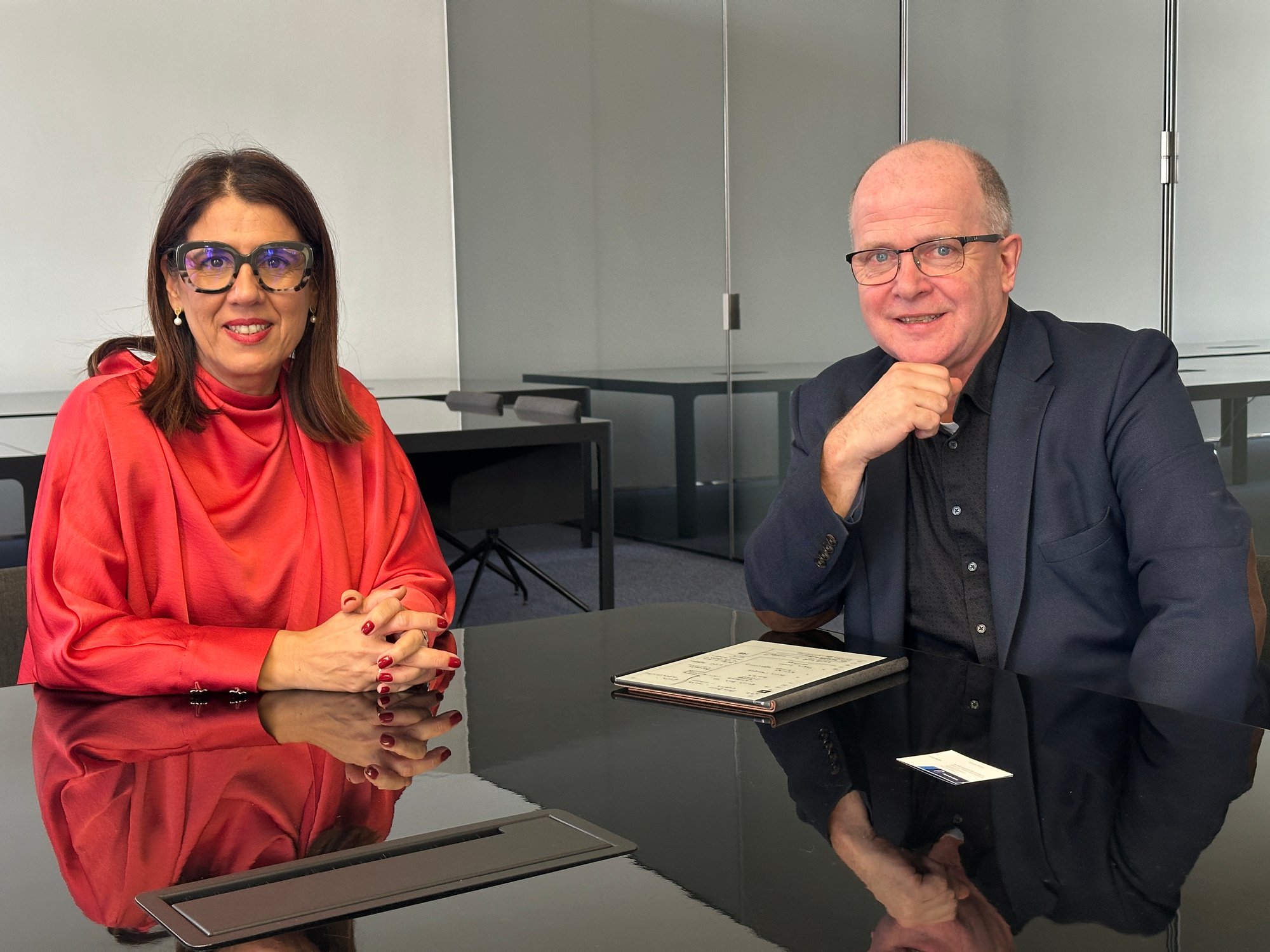 Ana Lauranco and Even Husby discuss the EPI in Lisbon