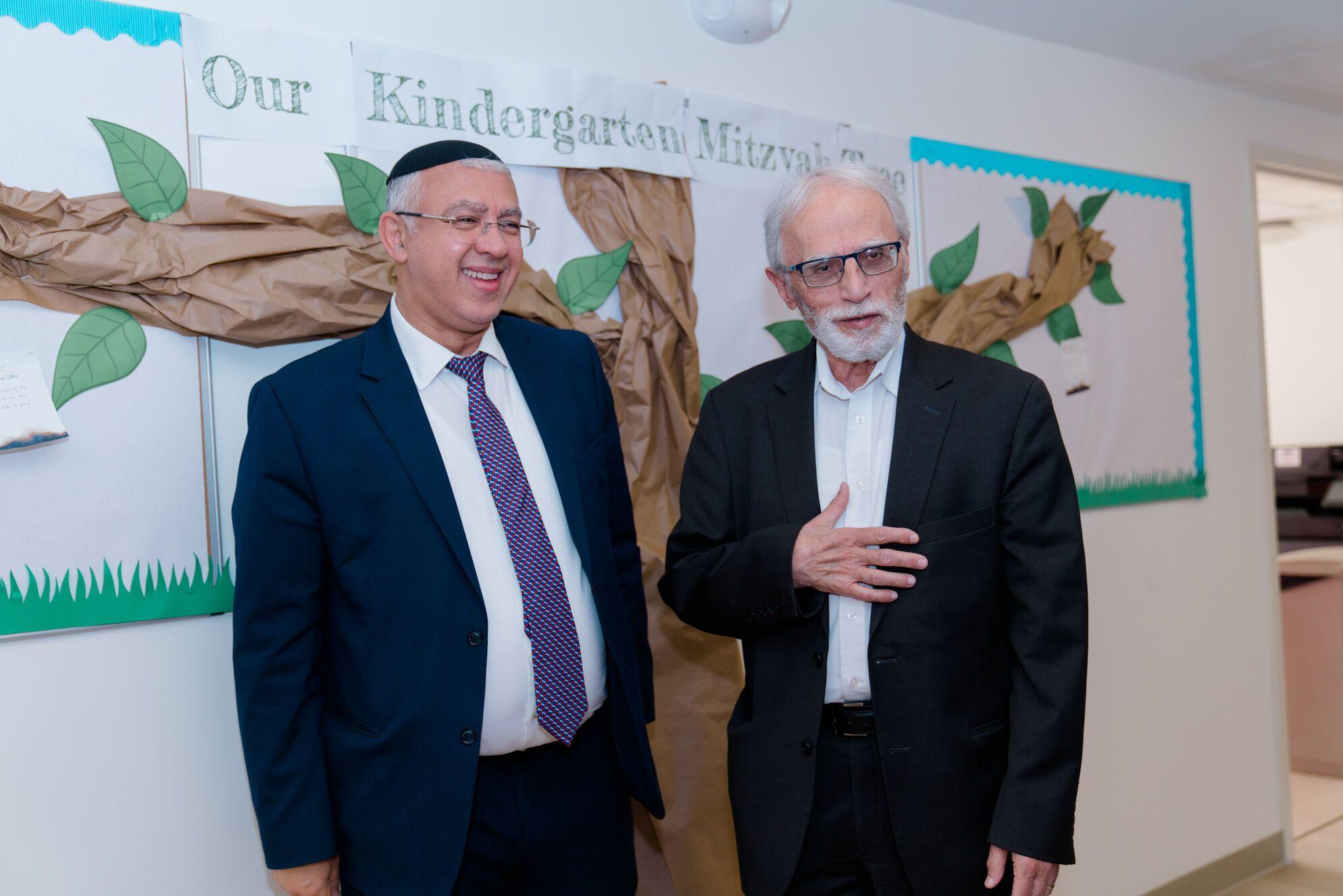 Rabbis visiting the kindergarten