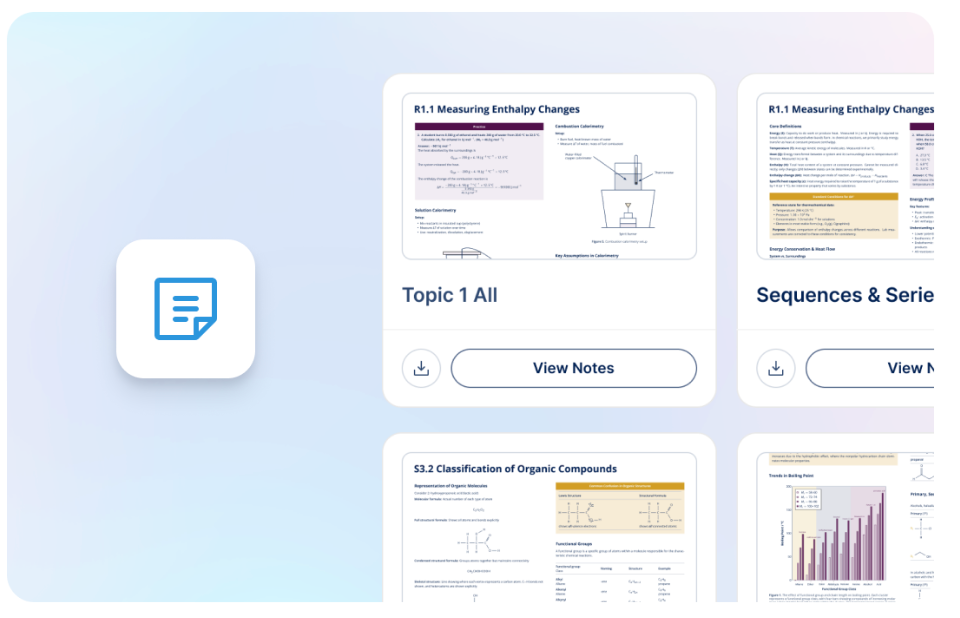 Image of summary notes