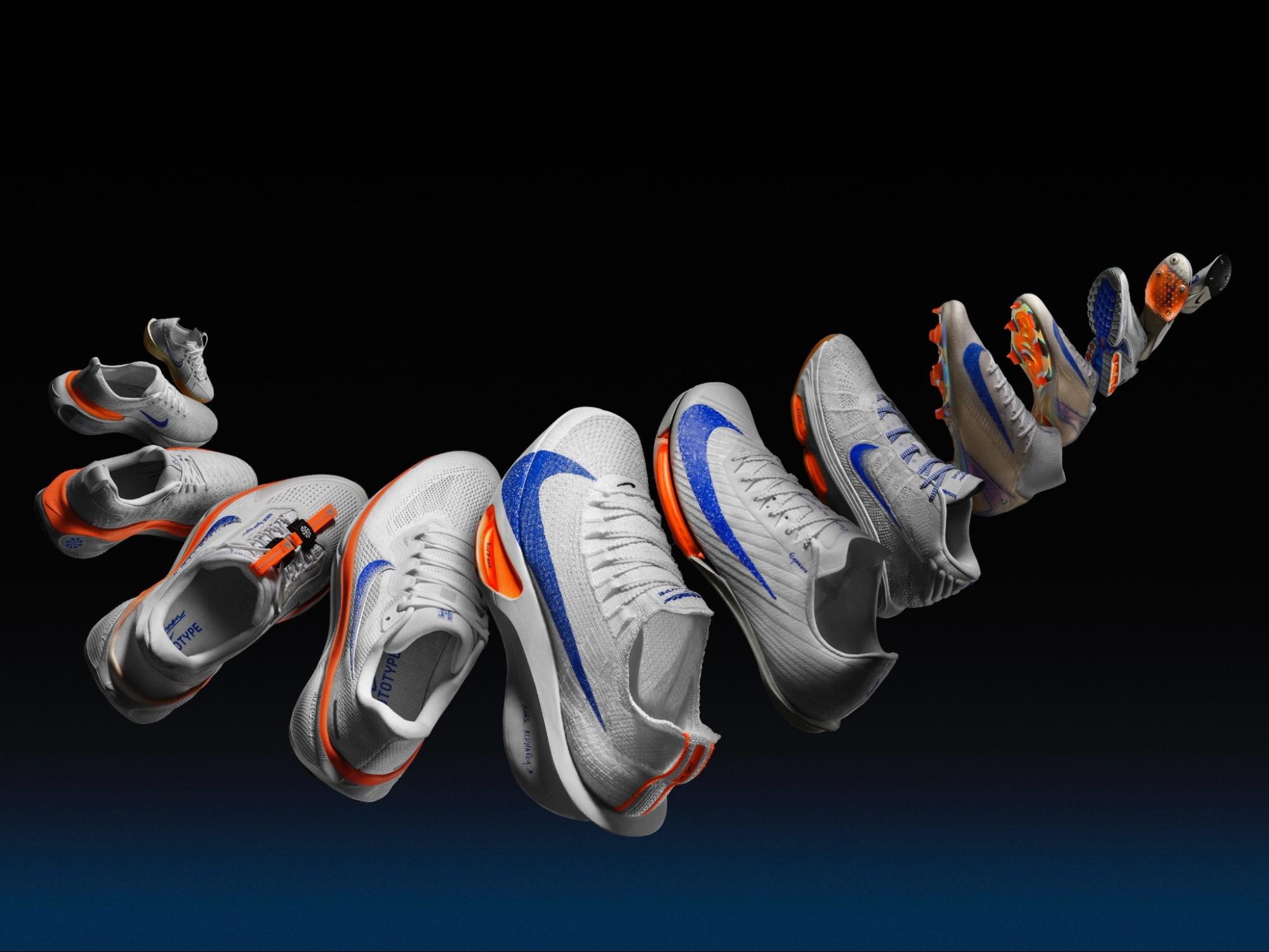 Nike is unveiling new models, as featured in its “Blueprint Pack,” which go on sale from in July. Image: Nike
