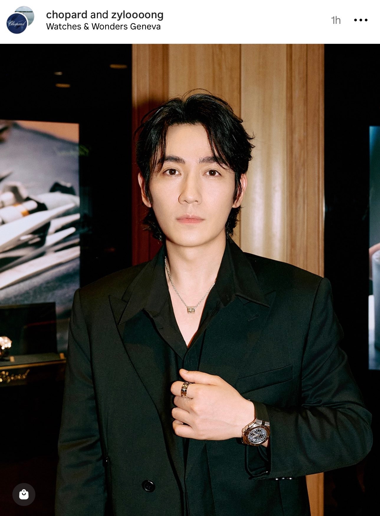 Chinese actor Zhu Yilong poses at this year’s Watches & Wonders event. Photo: Chopard