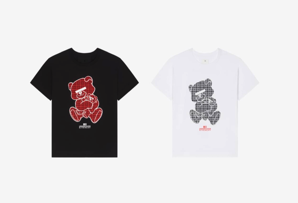 Exclusive tees only sold in Japan represent a collision of Givenchy's Matthew M Williams and Undercover's Jun Takahashi design talent. Photo: Givenchy/Undercover