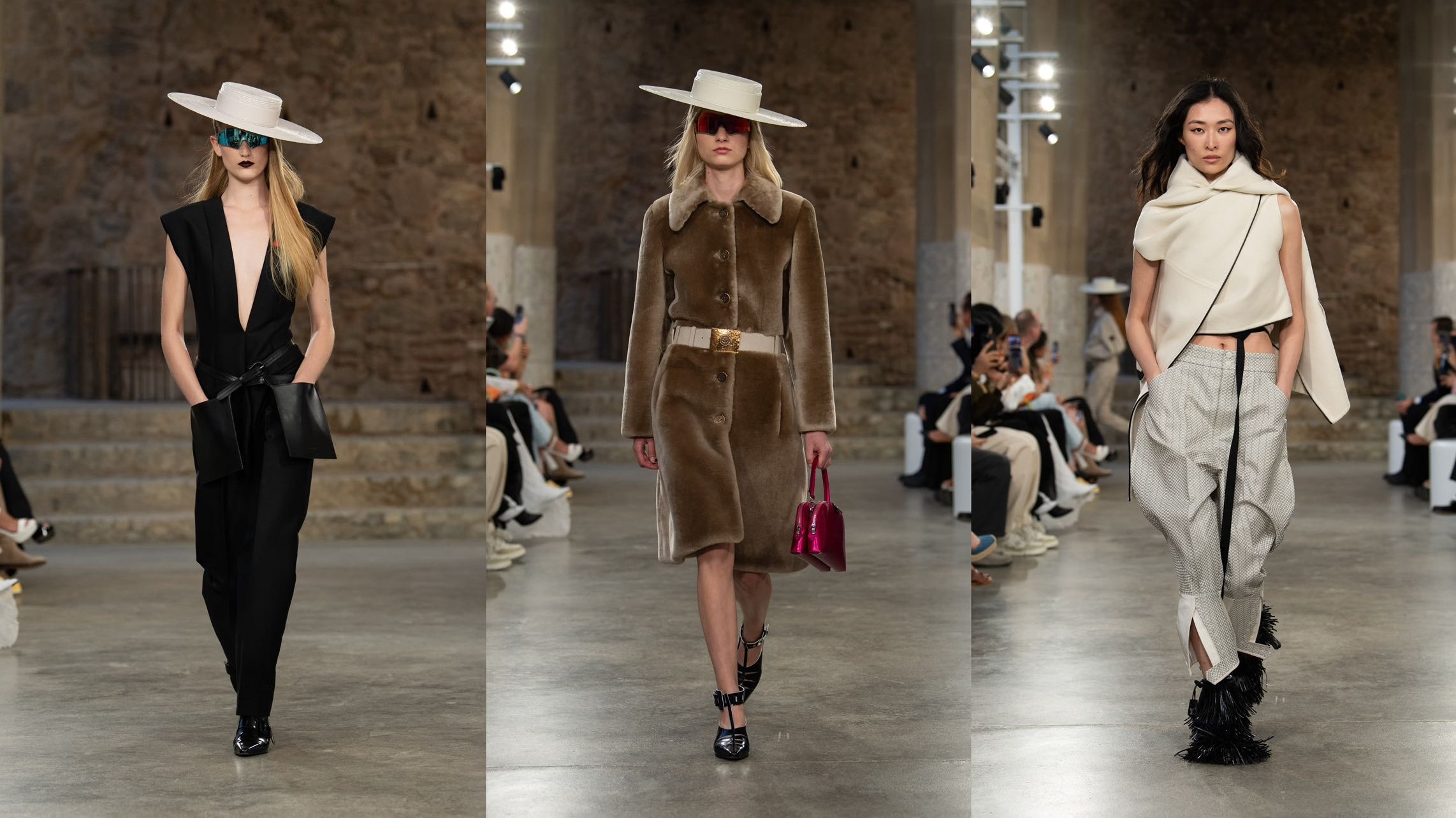 Looks from Louis Vuitton’s Cruise 2025 show in Barcelona. Image: Louis Vuitton