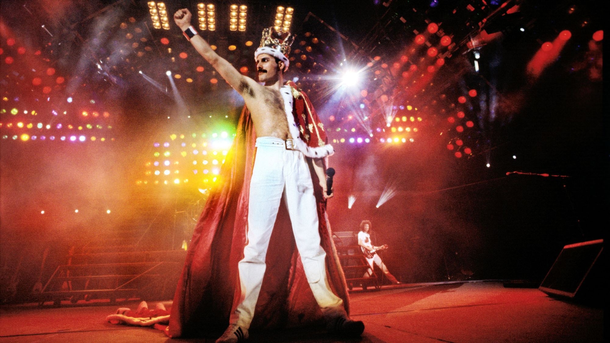 Freddie Mercury, Queen - Wembley Stadium 1986, Photo: ©Denis O’Regan