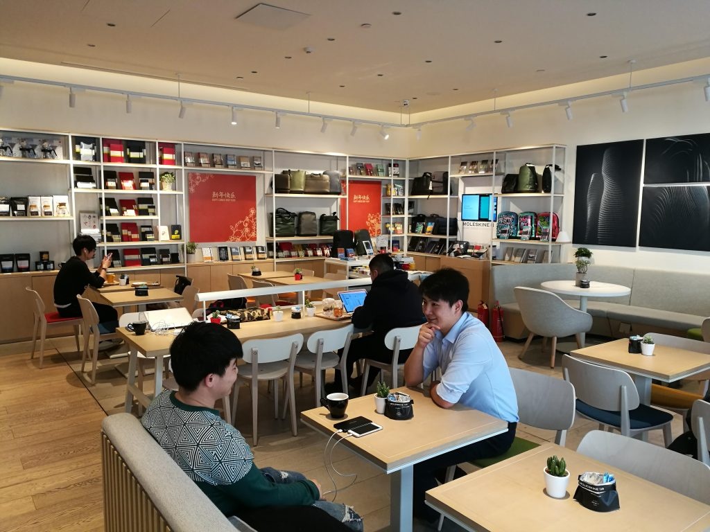 The Moleskine café in Beijing. Photo: Jessica Rapp