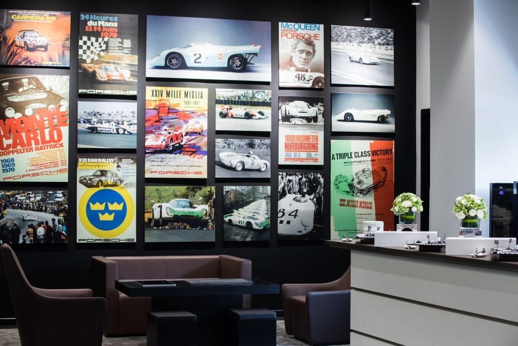 Inside Jebsen Motors' Porsche service center in Shenzhen. Photo: Jebsen Motors