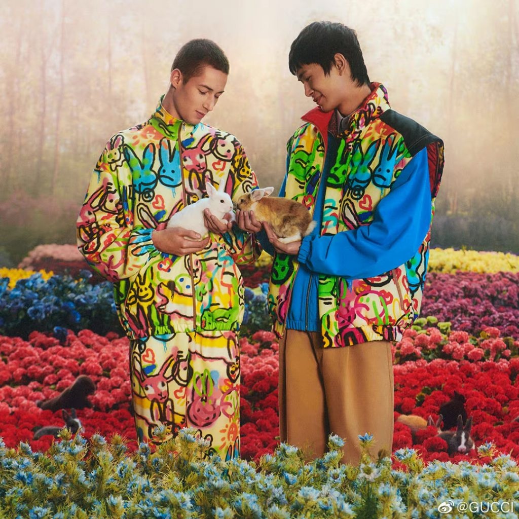 Gucci's Year of the Rabbit capsule collection features ready-to-wear, bags, shoes, and accessories. Photo: Gucci