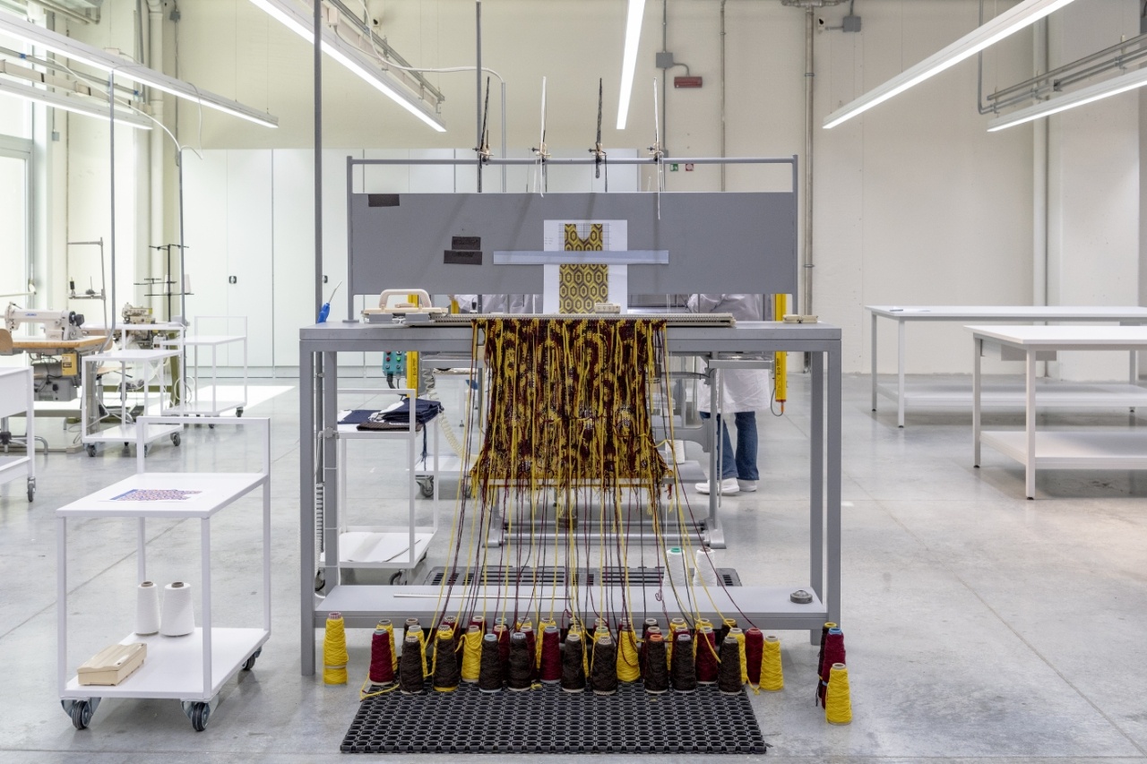 All the main stages of knitwear design and production for the Prada and Miu Miu brands have been brought in-house at the expanded Torgiano facility. Image: Prada
