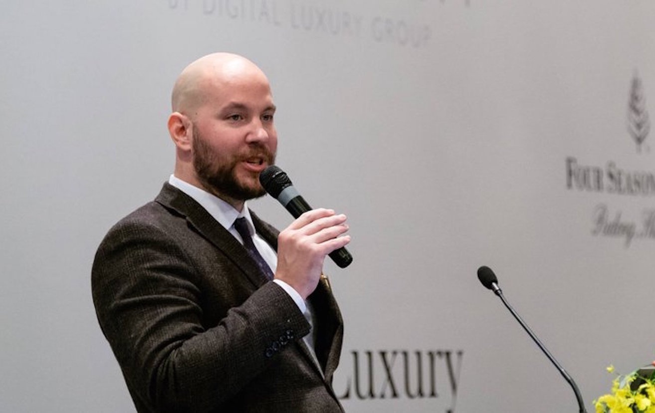 Pablo Mauron speaks at Luxury Society's Shanghai conference on the latest technologies shaking up the luxury industry, including, VR, AR, and live-streaming.