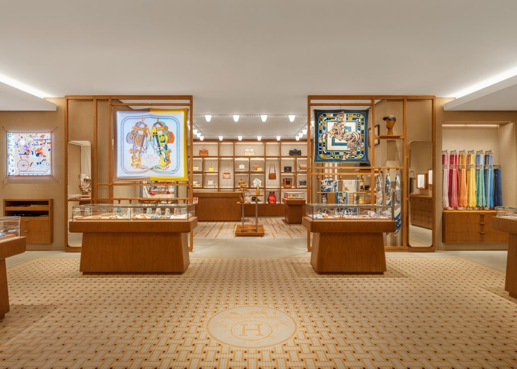 The newly renovated Hermès store in Beijing's Peninsula Hotel. Photo: Hermès