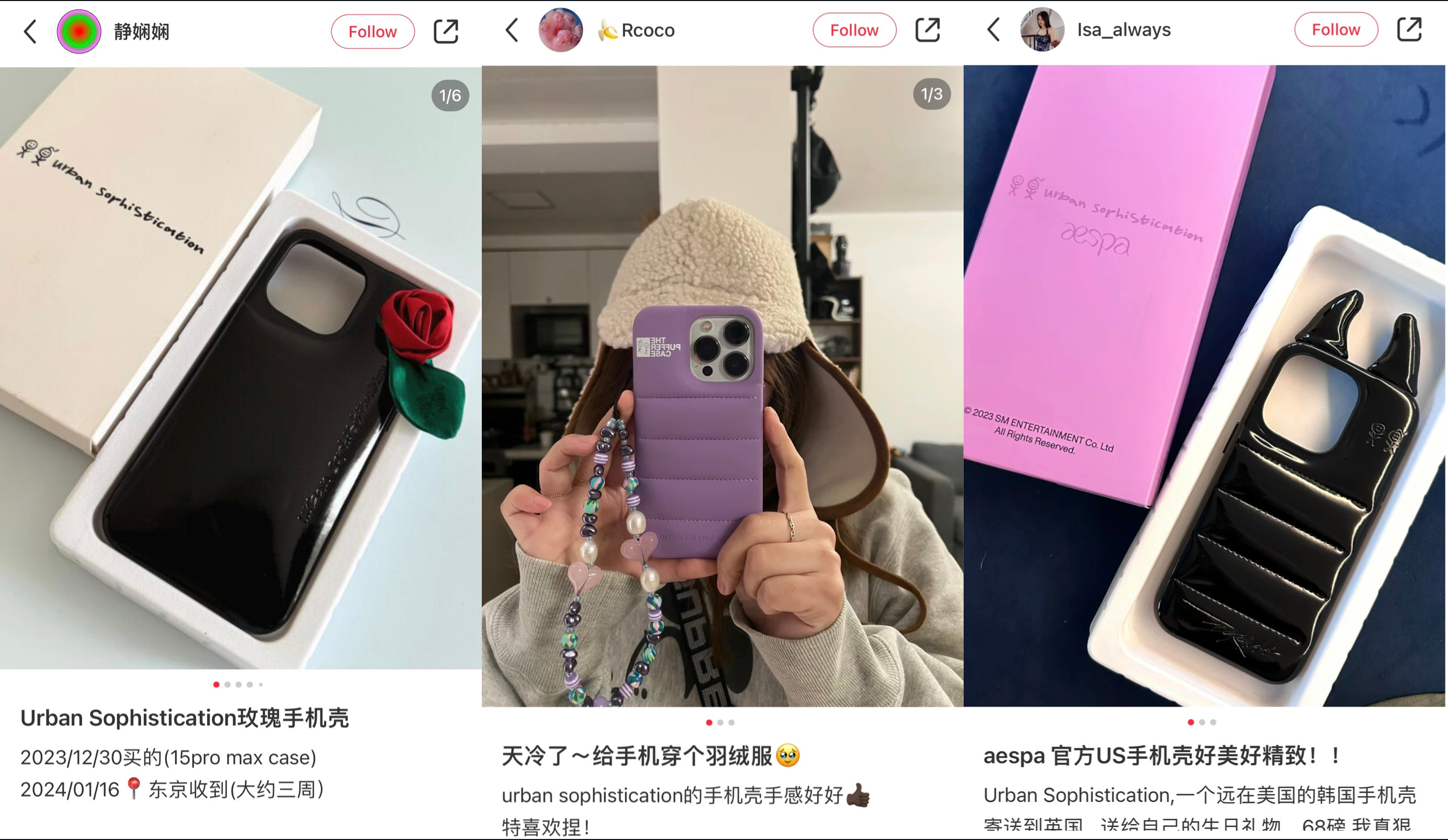 Urban Sophistication's fun phone cases are gaining traction on Chinese socials. Image: Xiaohongshu