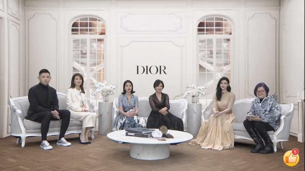 Dior's discussion panel headed by media mogul Hung Huang. Photo: Screenshot