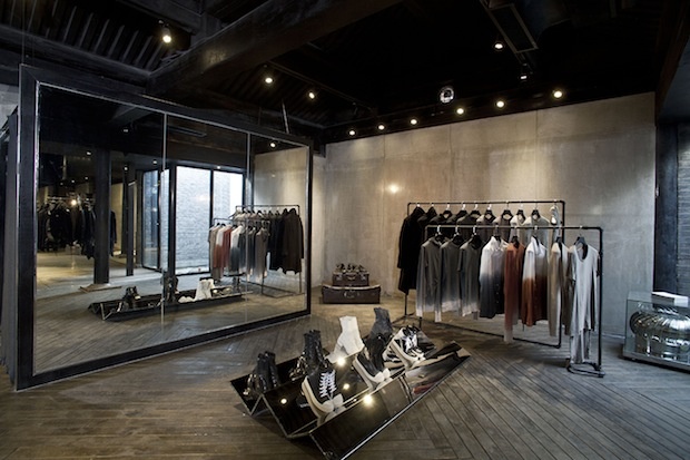 The interior of boutique INK in Beijing. 