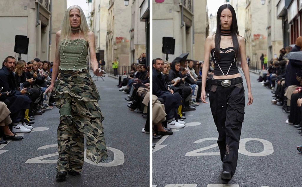Didu's Spring 2023 collection features camouflage prints and cargo pants. Photo: Didu
