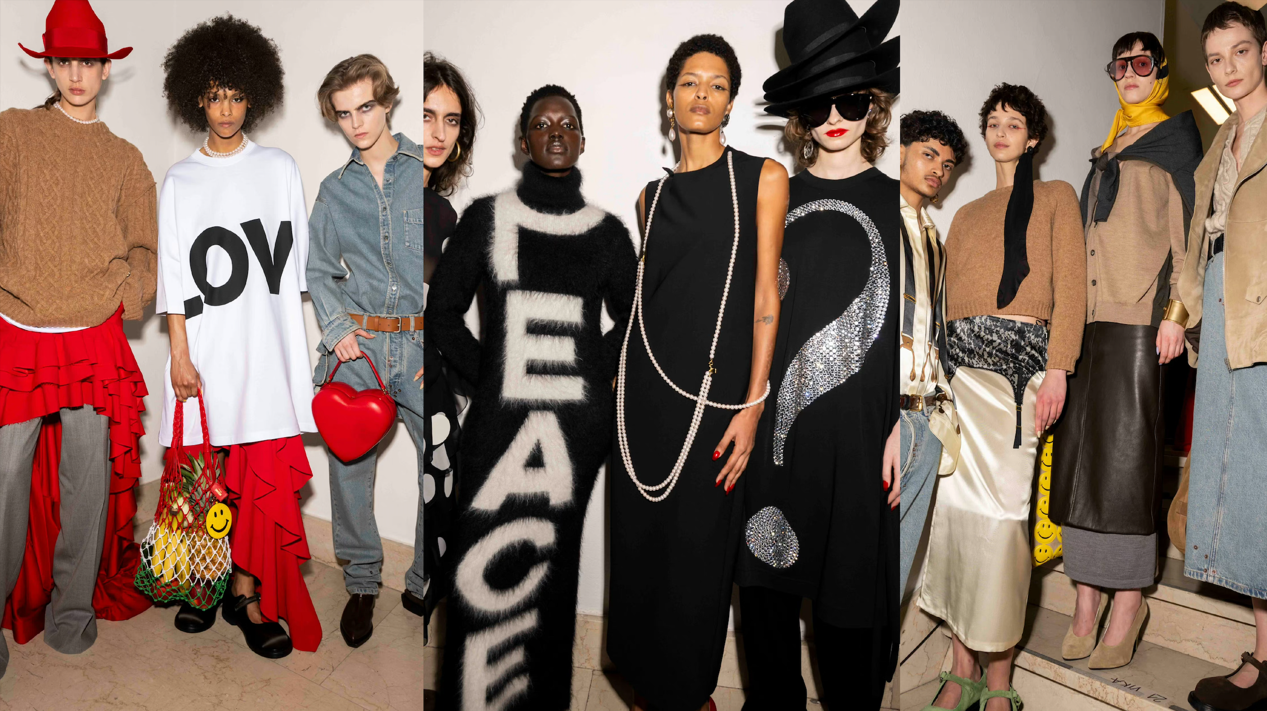 Diverging from Jeremy Scott’s vision, Appiolaza dedicated himself to honoring Franco Moschino’s legacy. Image: Moschino