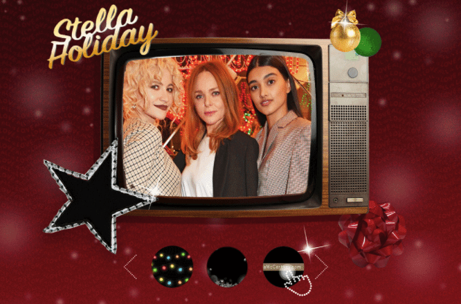 Stella McCartney is hosting a vintage selfie contest during the Christmas season. Photo: screenshot