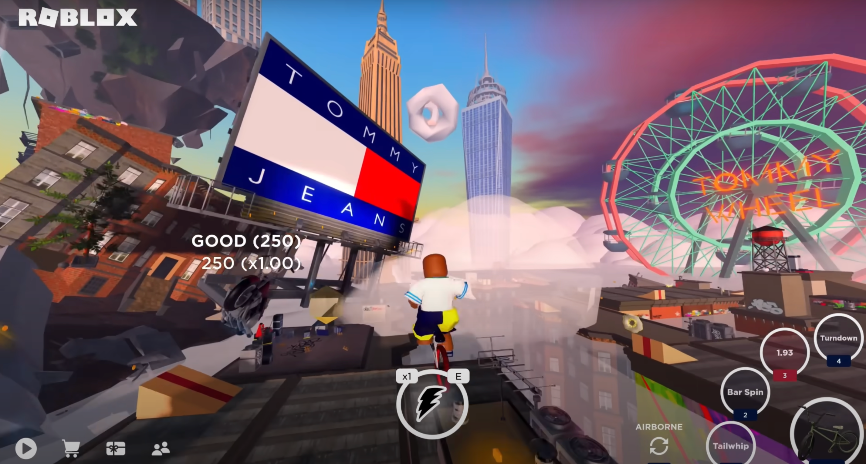 In 2022, Tommy Hilfiger expanded its presence on Roblox with a "Tommy Play" space. Photo: Screenshot, Tommy Hilfiger