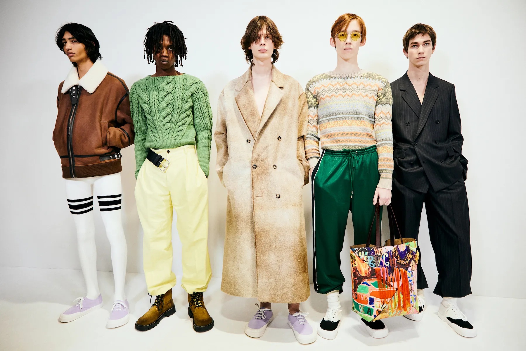 Loewe explored algorithms, Internet loverboys, and pop-culture infused art in its FW24 collection. Photo: Loewe