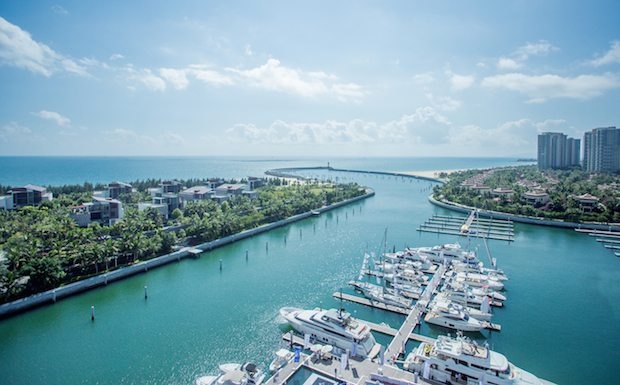 An aerial view of SO! Hainan at the Clear Water Bay Marina. (Courtesy Photo)