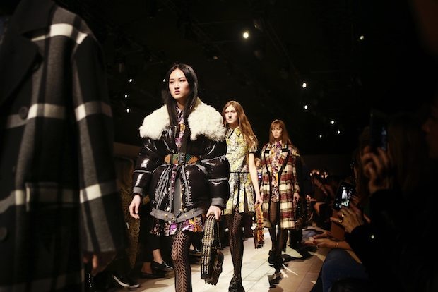 Burberry's February 2016 womenswear runway show. (Courtesy Photo)