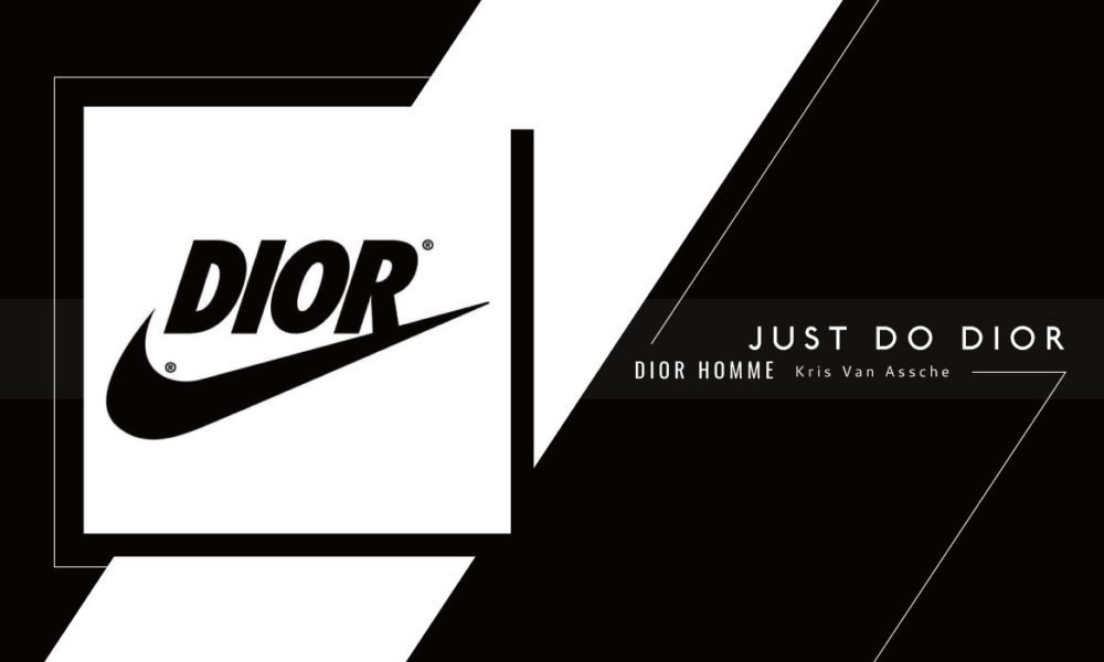 Dior Homme artistic director Kris Van Assche took to Instagram to post a photo that mashed the logos of Dior and Nike.