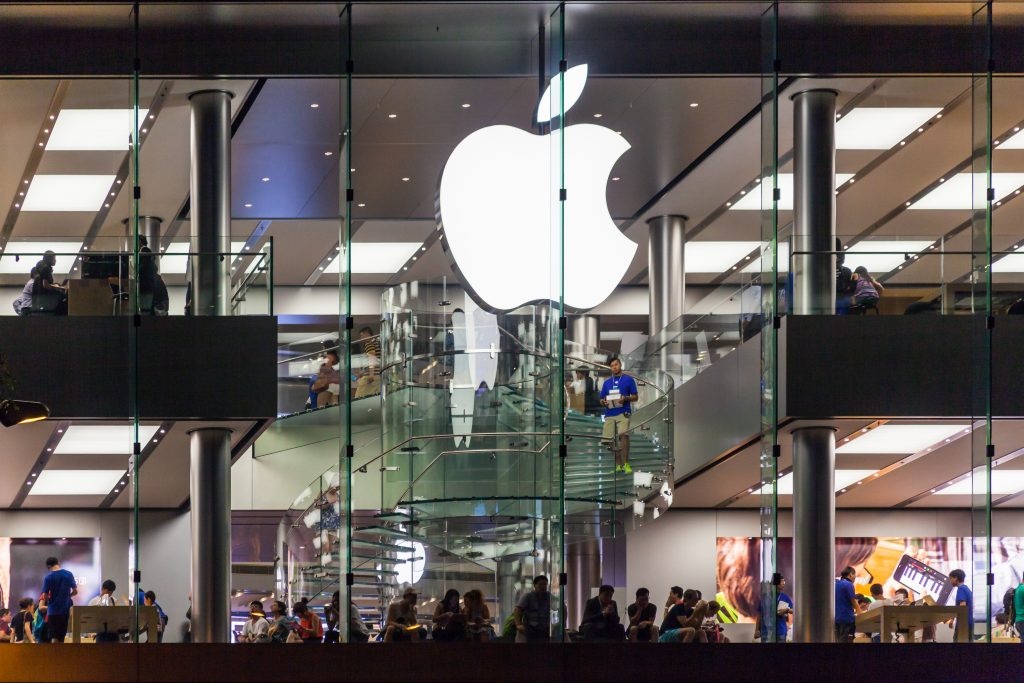 Apple's Causeway Bay Retail Store in Hong Kong. Photo: Denys Kutsevalov/Shutterstock.com