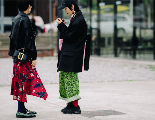 Street looks from Shanghai Fashion Week Spring 2018. Photo: W Magazine