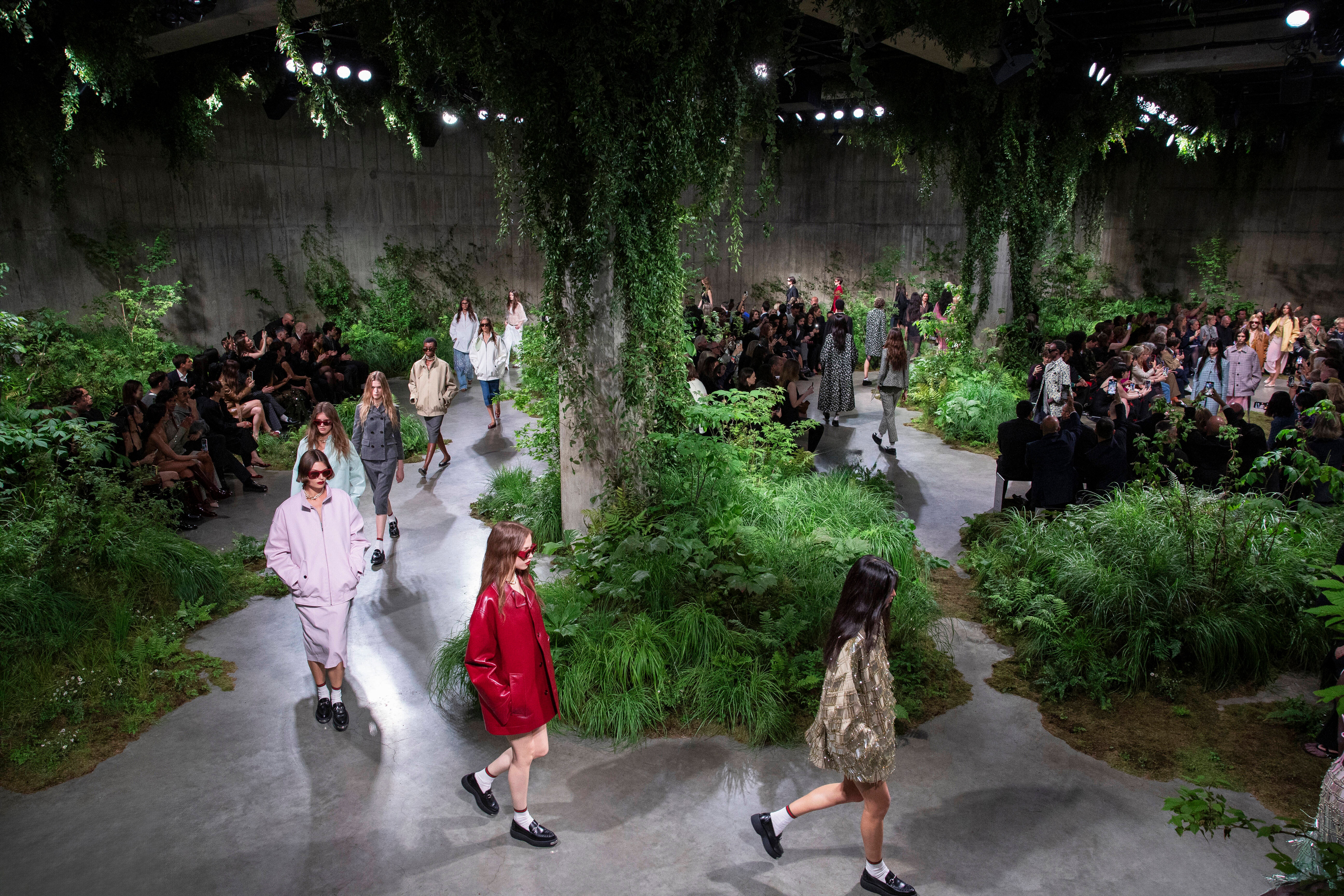 The Gucci Cruise 2025 finale in the Tate Modern, London. Image: Gucci